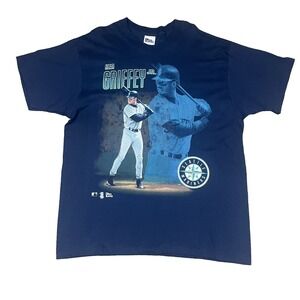 VTG Pro Player Ken Griffey Jr Seattle Mariners T-Shirt Navy Blue Adult XL NWT
